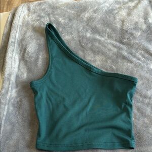 Teal One-Shoulder Women's Top